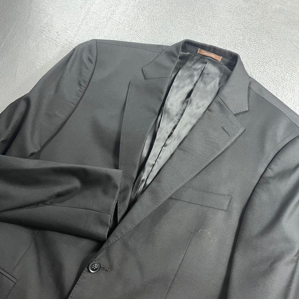 Peter Millar Mens 38R Black 100% Wool 2 Button Blazer Sport Coat Jacket CA00429